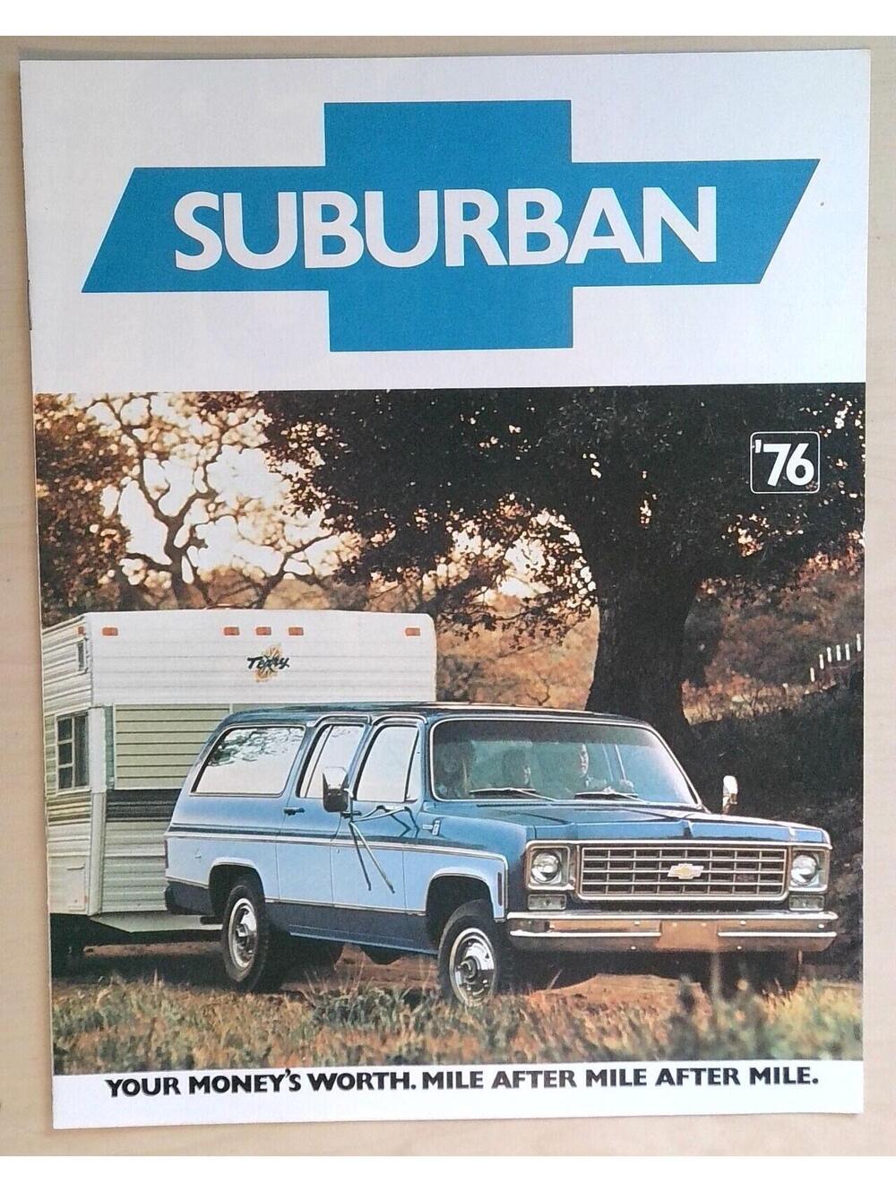 1976 Chevrolet Suburban Original Sales Brochure Catalog "76"